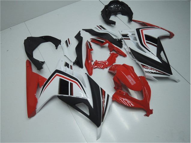 Custom 2013-2016 Red White Black Kawasaki EX300 Motorbike Fairing Custom 2013-2016 Red White Black Kawasaki EX300 Motorbike Fairing