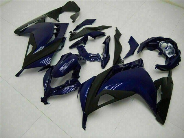 Custom 2013-2016 Blue Black Kawasaki EX300 Motorcycle Fairings Kits Custom 2013-2016 Blue Black Kawasaki EX300 Motorcycle Fairings Kits