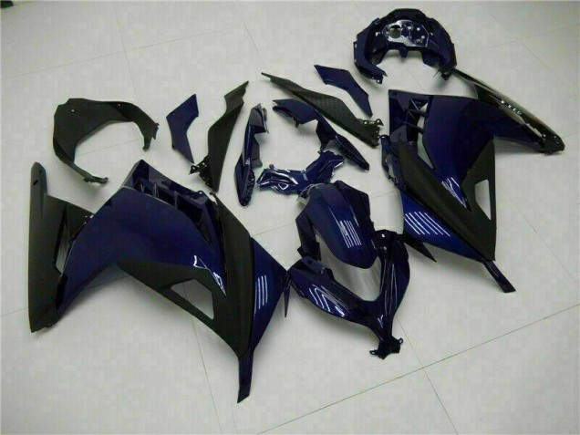 Custom 2013-2016 Blue Black Kawasaki EX300 Motorcycle Fairings Kits Custom 2013-2016 Blue Black Kawasaki EX300 Motorcycle Fairings Kits