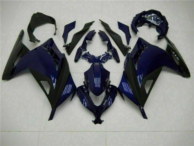 Custom 2013-2016 Blue Black Kawasaki EX300 Motorcycle Fairings Kits Custom 2013-2016 Blue Black Kawasaki EX300 Motorcycle Fairings Kits