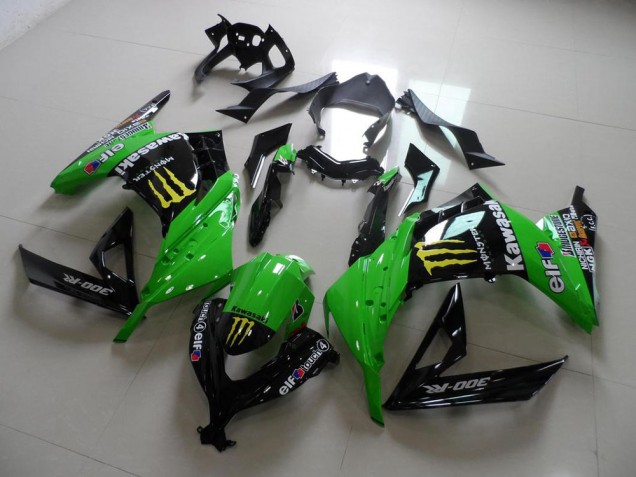 Aftermarket 2013-2016 Green Monster Kawasaki ZX300R Motorcycle Fairing Kits
