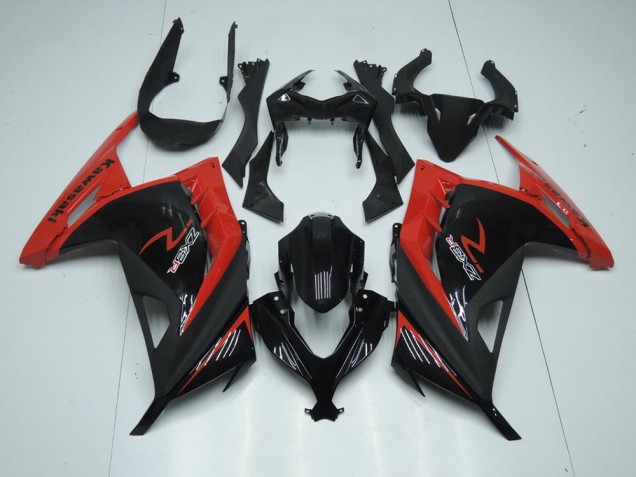 Custom 2013-2016 Red Black Kawasaki ZX300R Bike Fairings