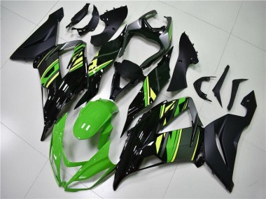 Aftermarket 2013-2018 Green Black Kawasaki ZX6R Replacement Fairings