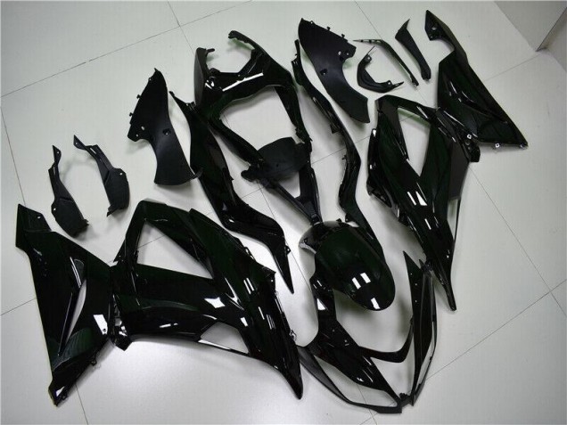 Custom 2013-2018 Glossy Black Kawasaki ZX6R Motorcycle Fairings Kit Custom 2013-2018 Glossy Black Kawasaki ZX6R Motorcycle Fairings Kit