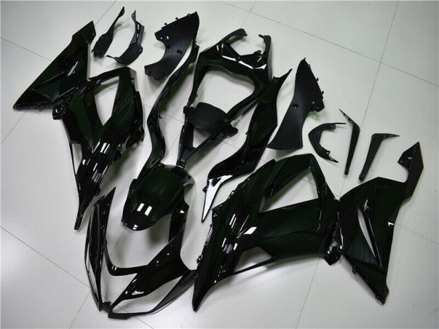 Custom 2013-2018 Glossy Black Kawasaki ZX6R Motorcycle Fairings Kit Custom 2013-2018 Glossy Black Kawasaki ZX6R Motorcycle Fairings Kit