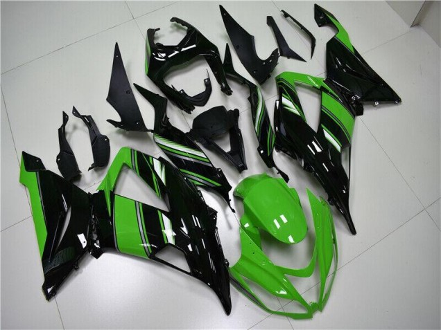 Custom 2013-2018 Green Black Kawasaki ZX6R Motorcycle Fairings Custom 2013-2018 Green Black Kawasaki ZX6R Motorcycle Fairings