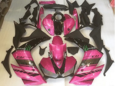 Aftermarket 2015-2018 Yamaha YZF R3 Motorcycle Fairings MF2346 - Pink And Black