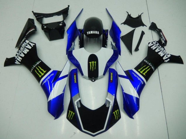 Custom 2015-2019 Black Blue Monster Yamaha YZF R1 Moto Fairings Custom 2015-2019 Black Blue Monster Yamaha YZF R1 Moto Fairings