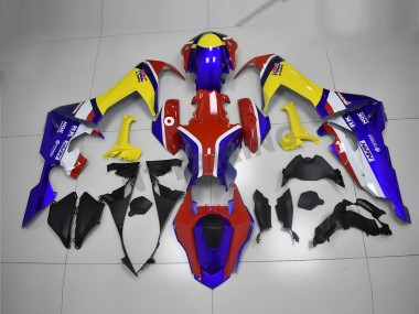 Aftermarket 2017-2019 Honda CBR1000RR Motorcycle Fairings MF1438 - Blue Yellow Red