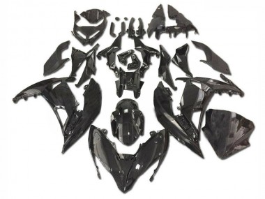 Custom 2017-2019 Glossy Black Kawasaki EX650 Bike Fairing Kit