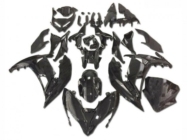Custom 2017-2019 Glossy Black Kawasaki EX650 Bike Fairing Kit Custom 2017-2019 Glossy Black Kawasaki EX650 Bike Fairing Kit