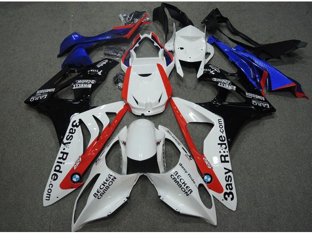 Custom 2009-2014 White Blue Red BMW S1000RR Bike Fairings Custom 2009-2014 White Blue Red BMW S1000RR Bike Fairings