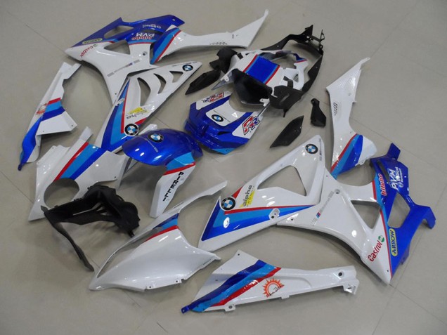 Custom 2009-2014 Blue White BMW S1000RR Motorcycle Fairing Kit Custom 2009-2014 Blue White BMW S1000RR Motorcycle Fairing Kit