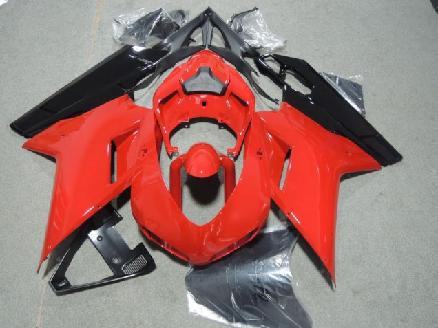 Custom 2007-2014 Red Black Ducati 1098 Motorcycle Fairing Custom 2007-2014 Red Black Ducati 1098 Motorcycle Fairing