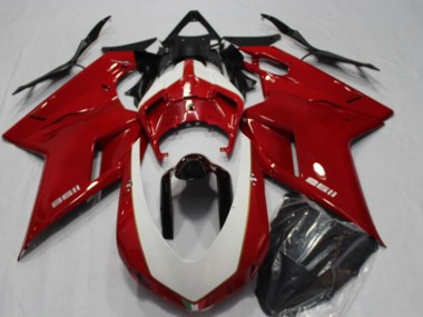 Custom 2007-2014 Red Ducati 1198 Motorcycle Fairing Kit