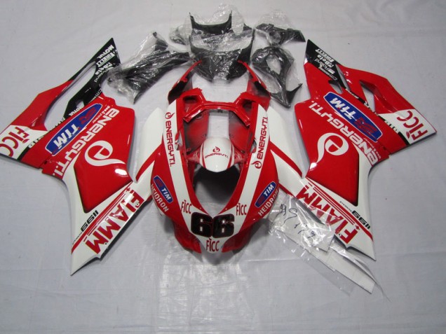 Custom 2011-2014 Red FIAMM FICC Ducati 1199 Motorbike Fairing Custom 2011-2014 Red FIAMM FICC Ducati 1199 Motorbike Fairing