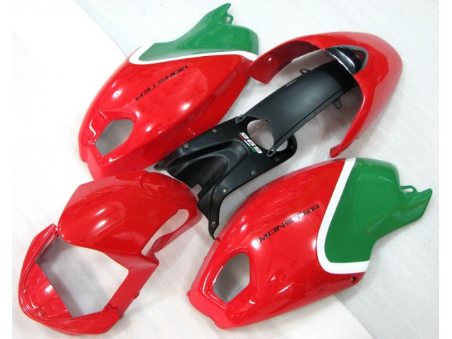 Custom 2008-2012 Red Green Monster Ducati Monster 696 Motorcycle Replacement Fairings Custom 2008-2012 Red Green Monster Ducati Monster 696 Motorcycle Replacement Fairings