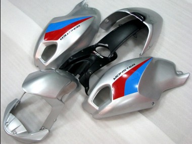 Custom 2008-2012 Silver Monster Ducati Monster 696 Replacement Fairings