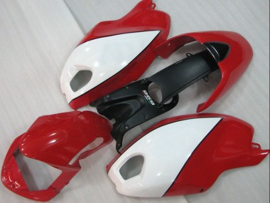 Custom 2008-2012 Red White Ducati Monster 696 Motorcycle Fairings