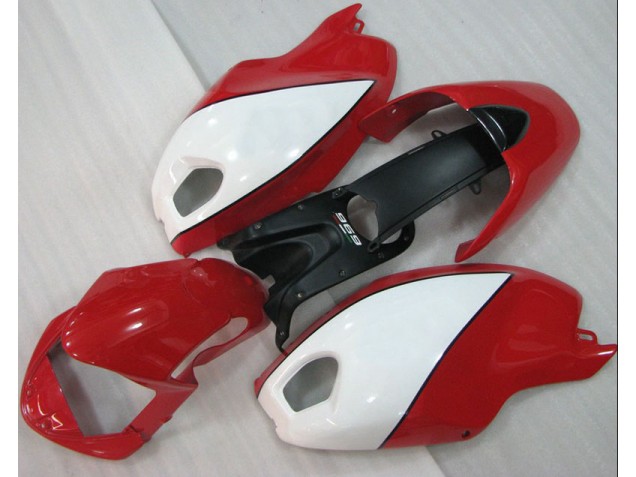 Custom 2008-2012 Red White Ducati Monster 696 Motorcycle Fairings