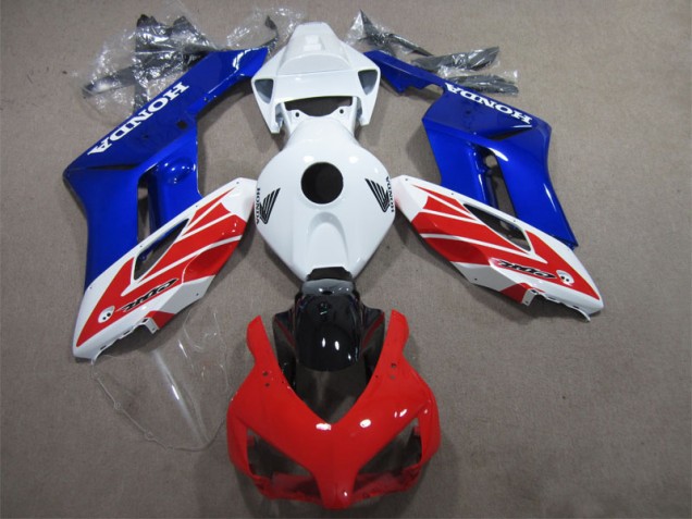 Custom 2004-2005 White Red Blue Honda CBR1000RR Motorcycle Fairing Kit Custom 2004-2005 White Red Blue Honda CBR1000RR Motorcycle Fairing Kit