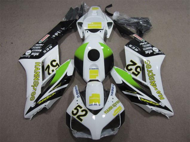 Custom 2004-2005 White Green Hannspree 52 Honda CBR1000RR Replacement Motorcycle Fairings Custom 2004-2005 White Green Hannspree 52 Honda CBR1000RR Replacement Motorcycle Fairings