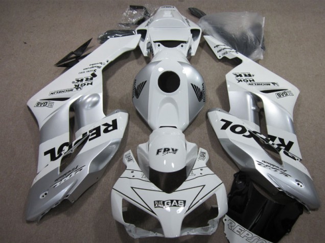 Custom 2004-2005 Silver Repsol Honda CBR1000RR Replacement Fairings Custom 2004-2005 Silver Repsol Honda CBR1000RR Replacement Fairings