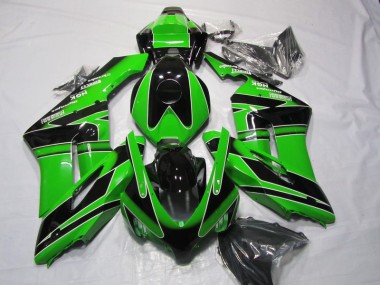 Custom 2004-2005 Black Green Honda CBR1000RR Bike Fairings