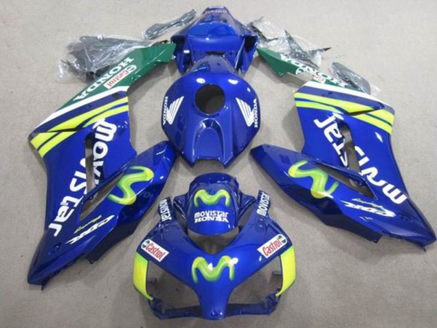 Custom 2004-2005 Blue Movistar Castrol Honda CBR1000RR Motorbike Fairing Custom 2004-2005 Blue Movistar Castrol Honda CBR1000RR Motorbike Fairing