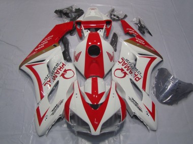 Custom 2004-2005 White Red PRAMAC Honda CBR1000RR Motorcycle Bodywork