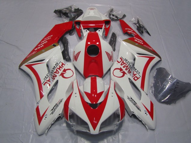 Custom 2004-2005 White Red PRAMAC Honda CBR1000RR Motorcycle Bodywork Custom 2004-2005 White Red PRAMAC Honda CBR1000RR Motorcycle Bodywork