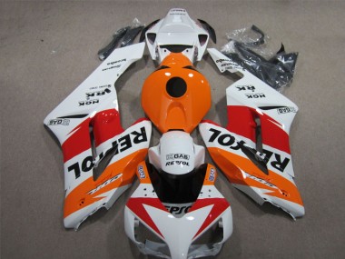 Aftermarket 2004-2005 White Orange Repsol Honda CBR1000RR Moto Fairings