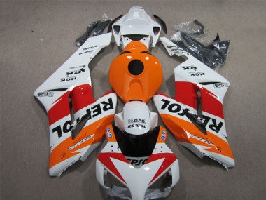 Custom 2004-2005 White Orange Repsol Honda CBR1000RR Moto Fairings