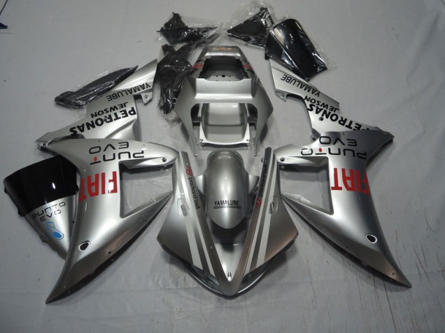 Custom 2004-2005 Silver Red Fiat Honda CBR1000RR Motorcycle Fairings Custom 2004-2005 Silver Red Fiat Honda CBR1000RR Motorcycle Fairings