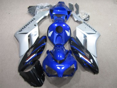 Custom 2004-2005 Blue Silver Black Honda CBR1000RR Motorcyle Fairings