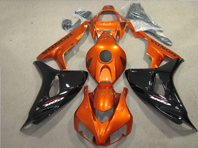 Custom 2006-2007 Black Orange Fireblade Honda CBR1000RR Motorbike Fairing Custom 2006-2007 Black Orange Fireblade Honda CBR1000RR Motorbike Fairing