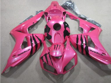 Aftermarket 2006-2007 Pink Black Monster Honda CBR1000RR Motor Fairings