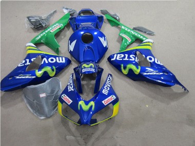Custom 2006-2007 Blue Movistar Castrol Honda CBR1000RR Motorbike Fairings