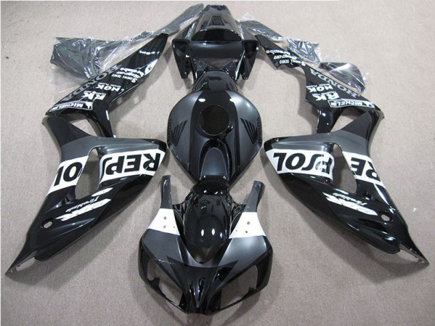 Custom 2006-2007 Black Repsol Honda CBR1000RR Motorcycle Fairing Kits Custom 2006-2007 Black Repsol Honda CBR1000RR Motorcycle Fairing Kits