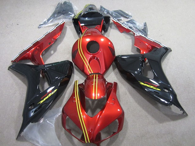 Custom 2006-2007 Black Red Yellow Honda CBR1000RR Motorcycle Fairing Kit Custom 2006-2007 Black Red Yellow Honda CBR1000RR Motorcycle Fairing Kit