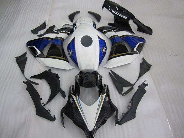 Custom 2008-2011 White Black Blue Honda CBR1000RR Bike Fairings Custom 2008-2011 White Black Blue Honda CBR1000RR Bike Fairings