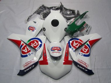 Aftermarket 2008-2011 White Red PATA Honda CBR1000RR Bike Fairing Kit
