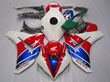 Aftermarket 2008-2011 Red White Blue Honda CBR1000RR Motorcycle Fairing