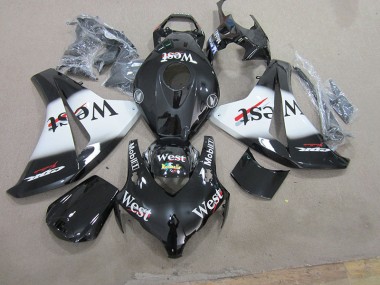 Custom 2008-2011 Black West Honda CBR1000RR Bike Fairings
