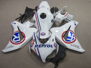 Aftermarket 2008-2011 White Blue Repsol Honda CBR1000RR Motorbike Fairing