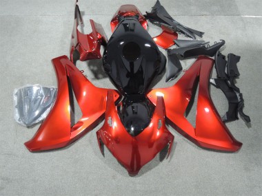 Custom 2008-2011 Black Red Honda CBR1000RR Moto Fairings