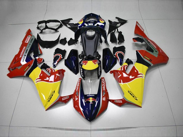 Custom 2017-2020 Blue Yellow Red Red Bull Honda CBR1000RR Motorcycle Fairing Kit Custom 2017-2020 Blue Yellow Red Red Bull Honda CBR1000RR Motorcycle Fairing Kit