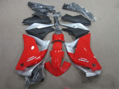 Aftermarket 2011-2013 Red Silver Black Honda CBR125R Motorbike Fairing