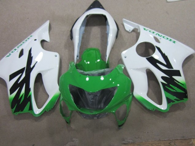 Custom 1999-2000 White Green Honda CBR600 F4 Motorcycle Bodywork Custom 1999-2000 White Green Honda CBR600 F4 Motorcycle Bodywork