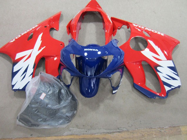 Aftermarket 1999-2000 Blue Red Honda CBR600 F4 Motorcycle Fairings Kits